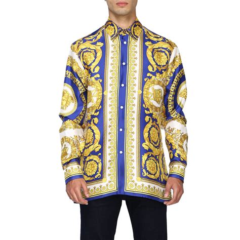 chemise blanche versace homme|Collection chemises .